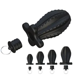 4 na Sukat Silicone Butt Anal Plug Anus Tunnel Vaginal Anchor Shower Enema Dilatador Dildos Bdsm Laruang Babae Lalaki Masturbator Sex Toys