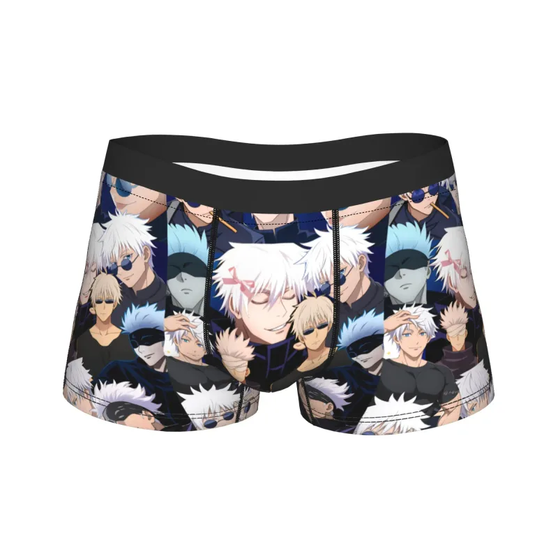 Satoru Gojo Jujutsus Underwear Males Panties Pattern Comfortable Boxer Shorts Quality Shorts Briefs Large Size