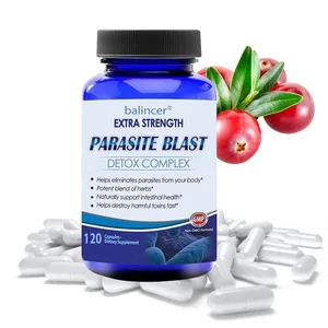 Complex de curățare corporală Parasite Detox cu zinc de afine și usturoi Sprijin pentru curățarea sănătății intestinale Supliment pentru îmbunătățirea imunității