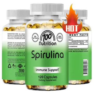 Spirulina w kapsułkach Organiczne algi Superfood - wspomagają zdrowie układu sercowo-naczyniowego i odpornościowego. Silny przeciwutleniacz