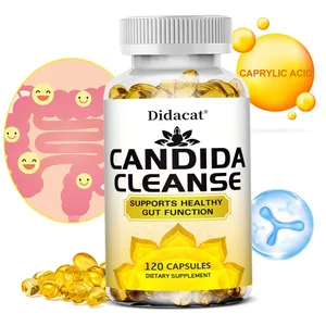 Candida Cleanse-contém ervas naturais e probióticos para apoiar a função intestinal saudável e a saúde imunológica, adequado para unissex
