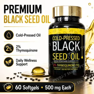 Le capsule di olio di semi neri pressati a freddo contengono 1000 mg di olio naturale di Nigella Sativa – Integratore quotidiano a base di erbe 60 conteggi per bottiglia