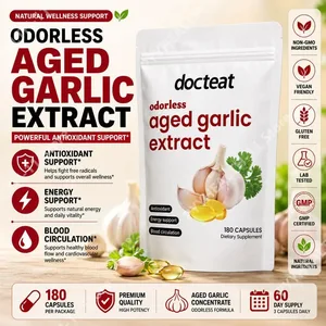 Odorless Garlic Oil Capsules 2 Years Aged Garlic Extract Softgels Supports Immune Heart Health Boosts Energy & Antioxidant Power