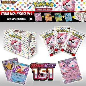 Pokémon PRISMATIC EVOLUTIONS SURGING SPARKS SCARLET&VIOLE 151 Caixa de presentació de reforç Cartes de reforç de Pokémon Cartes de joc