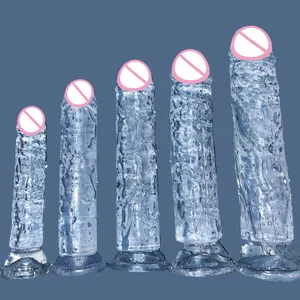 Barato 5 cores pequeno transparente vibrador ventosa geléia pau feminino erótico sexo anal brinquedos clitóris macio masturbadores vaginais pênis