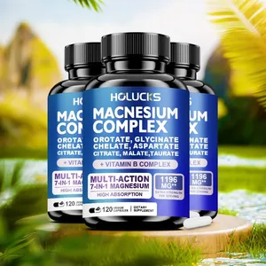 Magnesiumcomplex 1000 mg supplement met vitamine C E B1 B2 B6 B12 Gechelateerd magnesiumglycinaatmalaat Tauraat en citraat