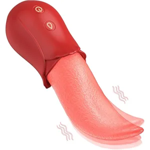 Clitoral Vibrator Adult Sex Toys for Women Rose Sex Toy Realistic Tongue Vibrators Toys for Licking Clitoris Nipple Massager