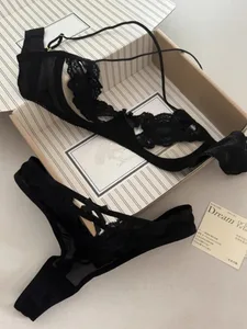 French Bra Underwear Set Hollowed Out Ga
