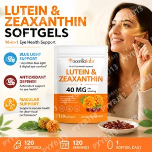 Acentiallabs Lutein-Zeaxanthin-Kapseln, 40 mg Lutein und 8 mg Zeaxanthin, 120-Count-Blaulichtfilter, Makulaschutz-Augenpflege