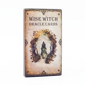 Weise Hexe Orakelkarten 20 Stück Englische Version Schicksal Wahrsagerei Tarotkarten Wahrsagerei Kartenspiele Party Brettspiel 12 x 7 cm