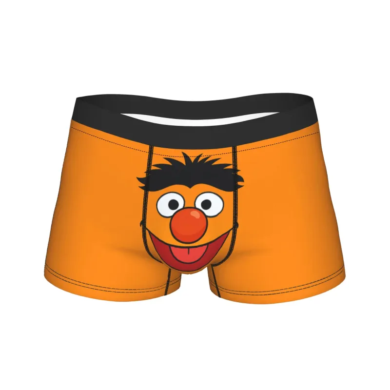 S-Sesames Streets Tango Elmo & Grover Pakaian Dalam Lelaki Seluar Pendek Seluar Dalam Lucu Boxershorts Kualiti Customs Seluar Dalam Besar