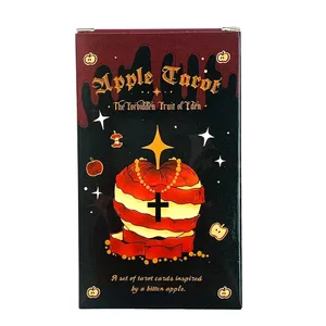 Apple Tarot Deck 78 Cards Dark Fairy Tale Apple Themed Tarot Cards Divination Meditation Halloween Gift para sa mga Baguhan na Kolektor