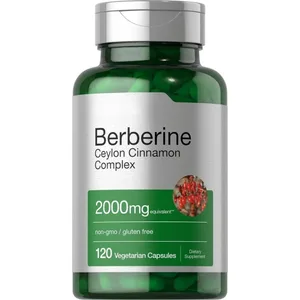 Berberine Ceylon Cinnamon Complex 2000 мг Вегетаріанські капсули Без ГМО Без глютену Щоденна оздоровча добавка для дорослих 120 штук
