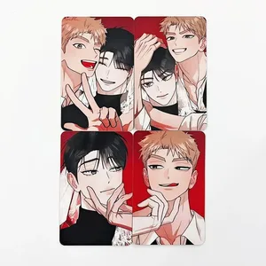 Red Thread Quest Hongsil BL Manhwa Fotokort 4 STK Koreanske Manga Lomo kort Sød samling Souvenir til Anime fans