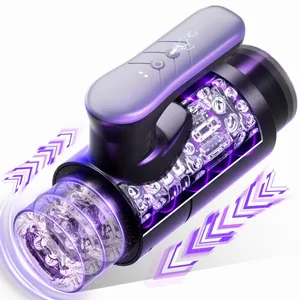 Masturbateur pour hommes, télescopique automatique, en Silicone, vagin, pipe anale, stimulateur de chatte orale, jouets sexuels, produits pour adultes