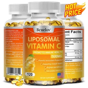 리포솜 비타민 C 캡슐 강력한 항산화제 콜라겐 생성 촉진 피부 건강 지원 1500mg