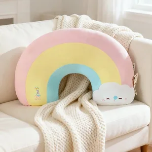 Creative Weather Series Rainbow Cloud Plyspude Blød Sød tegneserie Kawaii Fyldt Dukke Til Børn Sofapude Hjemmeindretning