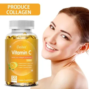 La vitamina C 2000 Mg promueve la producción de colágeno Suplemento dietético liposomal de vitamina C Vegetariano sin OGM y sin gluten
