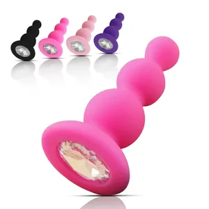 미니 아날 플러그 섹스 토이 실리콘 크리스탈 Annal Extreme 엉덩이 Buttplug 여성 전립선 마사지 자극기 성인용 장난감