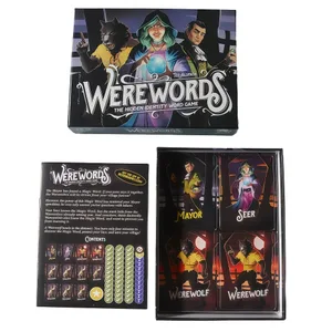 "Hidden Identity Word Board Game Werewolf-Style Word-Guessing Game Interactive Card Toy for Multi-Person Gatherings" Card Game Board Game Ideal for Family Gatherings Gift
