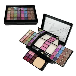 Kit Solek Set Penuh untuk Wanita Pelbagai fungsi Semua dalam Satu Kotak Baharu 46Warna Gincu Muka Berus Kening Pembayang Mata Palet Mekap