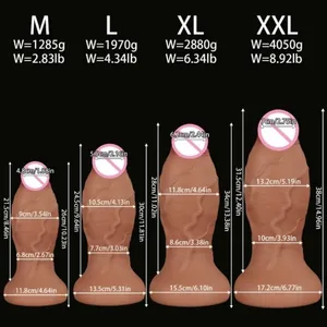 Erittäin suuret anaalidildot, paksut realistiset penis silikoni, iso muna, peräpistoke, itsetyydytys imukupillisella seksileluilla naisille miehille