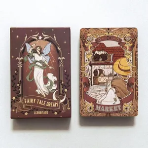 Fairy Tale Dream Lenormand Tarot Deck - 44 Cards Tabletop Game Illustration Theme para sa Divination At Storytelling