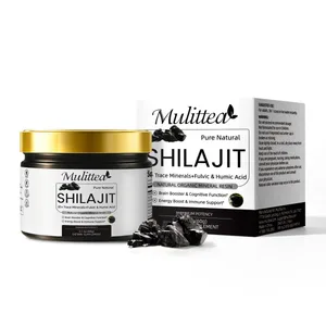 Mulittea High Purity Original Shilajit mineraltillskott med 85+ spårmineraler och fulvinsyra för människans energiuthållighet