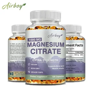 Magnesium Citrate - Supplement for Stress Relaxation Bein Søvn Hjerte Helse Nerve Muscle & Metabolism