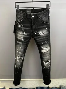 D2 Men Jeans Denim Pants Hole Slim Penci