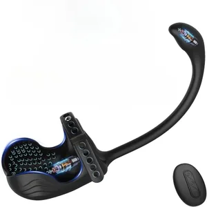 3 ใน 1 Anal Plug Vibrator Testicle Taint Stimulator Vibrating Cock แหวนรีโมทคอนโทรลชายต่อมลูกหมากนวดเพศของเล่นสำหรับคู่