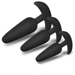 T 모양 아날 플러그 3 크기 부드러운 실리콘 엉덩이 플러그 자극기 항문 섹스 토이 전립선 마사지 딜도 여성 남성 성인 섹스 토이