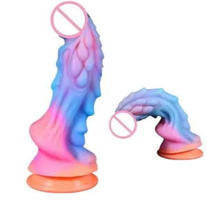 Dildo realist de cal moale pentru femei din silicon cu ventuză puternică, masturbator de joc, masturbare la punctul G, jucării sexuale pentru adulți