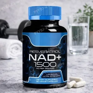 NAD+ Capsule con resveratrolo Integratore antiossidante a base di erbe Supporta la salute cellulare Energia e antietà per donne Uomini 90 pezzi