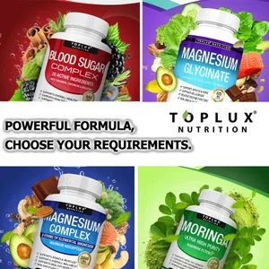 Bổ sung phức hợp magiê cao cấp 1000mg Magiê Glysinate 525mg Phức hợp đường huyết 940mg Viên nang Moringa 1200mg Không biến đổi gen