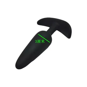항문 플러그 T 자형 3 크기 부드러운 실리콘 항문 엉덩이 플러그 자극기 남성/여성을위한 항문 섹스 토이 전립선 마사지 트레이너