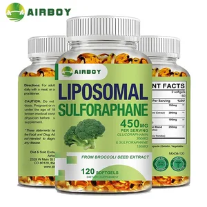 Sulforafano liposomal 450 mg - Suplemento antioxidante para el corazón que estimula la inmunidad