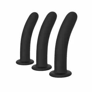 Plug Anal Anal 3 Tailles Plugs Anal Formation Godes Simples avec Forte Ventouse Anal Sex Toys pour Débutants à Utilisateurs Avancés
